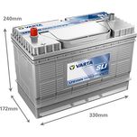 LFS105N Varta Professional Dual Purpose Leisure Battery 105Ah (820054080)